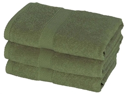 Håndklæde - 50x100 cm - Diamant - Grøn - 100% Bomuld - Bløde håndklæder fra Egeria